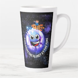 ロケットに乗った少年 カフェラテマグ