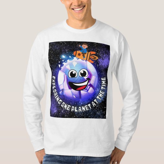 ロケットに乗った少年 Tシャツ (正面)