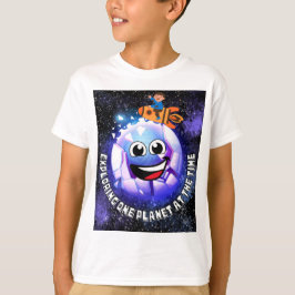 ロケットに乗った少年 Tシャツ