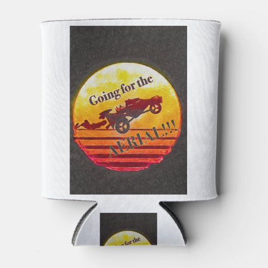 ロケットのカーリーグが空中飛行 缶クーラー (正面)