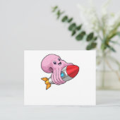 ロケットのタコ ポストカード (スタンド正面)