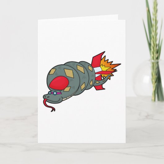 ロケットのヘビ カード (正面)