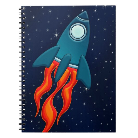 ロケットのポストカード ノートブック (正面)