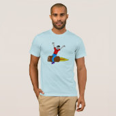 ロケットの丸太 Tシャツ (正面フル)