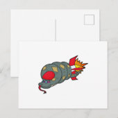 ロケットの付いた蛇 ポストカード (正面/裏面)