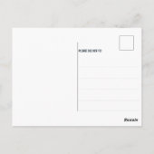 ロケットの宇宙冒険誕生日 ポストカード (裏面)