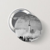 ロケットの最初進水、ケープ・カナベラル、"バンパー2" 缶バッジ (正面&裏面)