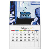ロケットの本の子供のカレンダー カレンダー (2月 2026)