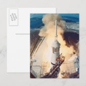 ロケットの発射 ポストカード (正面/裏面)