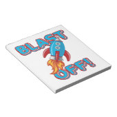 ロケットの船を発破を掛けて下さい ノートパッド (アングル)