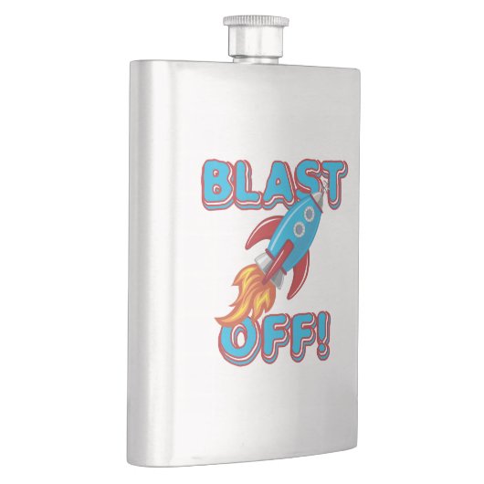 ロケットの船を発破を掛けて下さい フラスク (右)