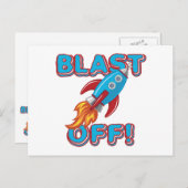 ロケットの船を発破を掛けて下さい ポストカード (正面/裏面)