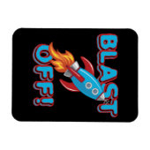 ロケットの船を発破を掛けて下さい マグネット (横)