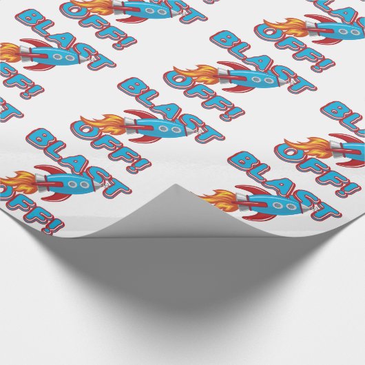 ロケットの船を発破を掛けて下さい ラッピングペーパー (角)