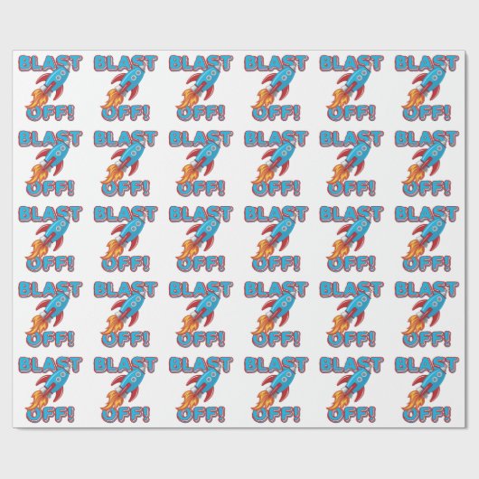 ロケットの船を発破を掛けて下さい ラッピングペーパー (フラット)