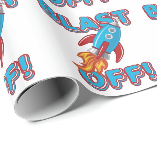 ロケットの船を発破を掛けて下さい ラッピングペーパー (ロールコーナー)