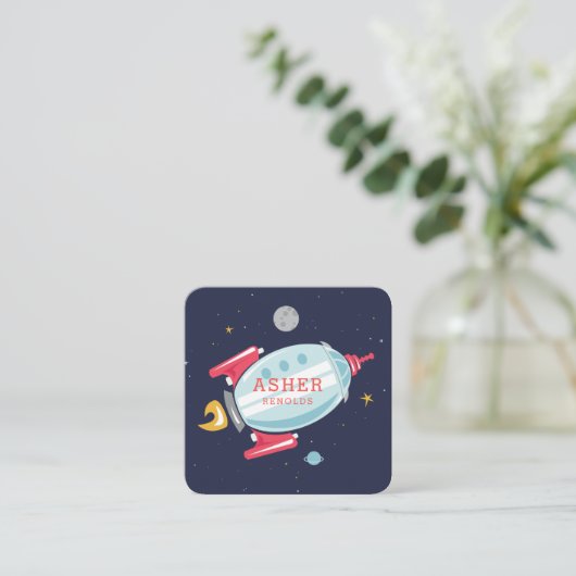 ロケットの船 スクエア名刺 (スタンド正面)