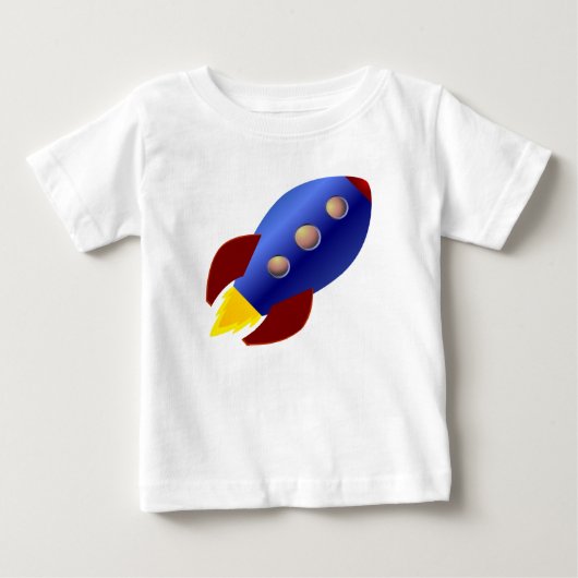 ロケットの船 ベビーTシャツ (正面)