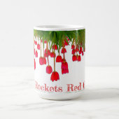 ロケットの赤いまぶしさのチューリップ! バージョン2 コーヒーマグカップ (中央)