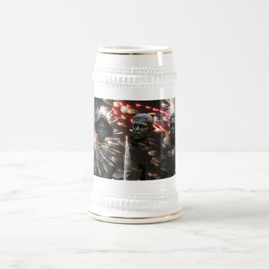 ロケットの赤のまぶしさ ビールジョッキ (中央)