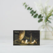 ロケットの進水の規則的な名刺のテンプレート 名刺 (スタンド正面)