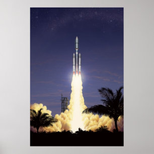ロケットの離陸 ポスター