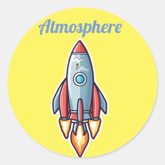 ロケットは大気圏に向かう ラウンドシール (正面)