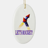 ロケットを許可します セラミックオーナメント (右)