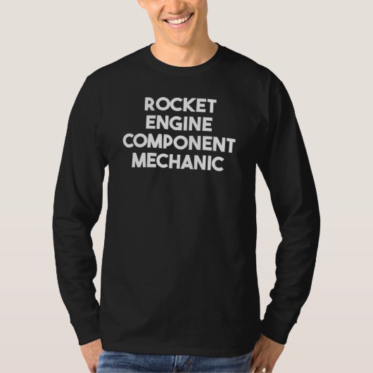 ロケットエンジン部品メカニック Tシャツ (正面)