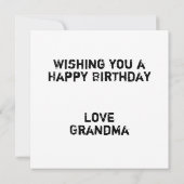 ロケットカタツムイルフラットグリーティング誕生日カード カード (裏面)