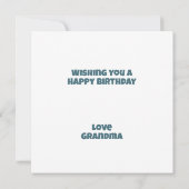 ロケットカタツムイルフラット誕生日カード カード (裏面)