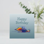 ロケットカタツムイルフラット誕生日カード カード (スタンド正面)