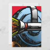 ロケットカタツムリ誕生日招待状 招待状 (裏面)