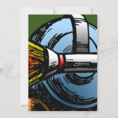 ロケットカタツムリ誕生日招待状 招待状 (裏面)