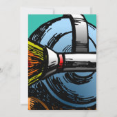 ロケットカタツムリ誕生日招待状 招待状 (裏面)