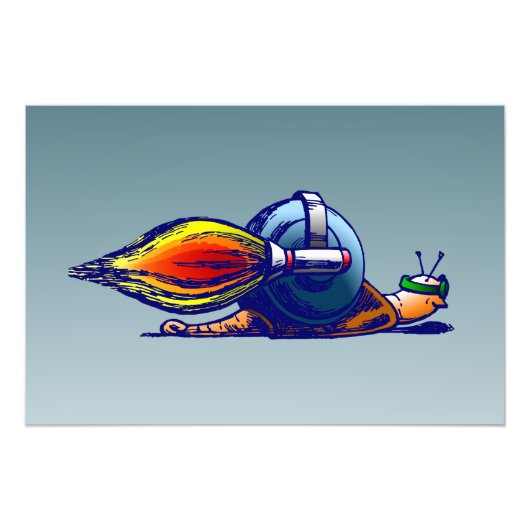 ロケットカタツムリ フォトプリント            (正面)