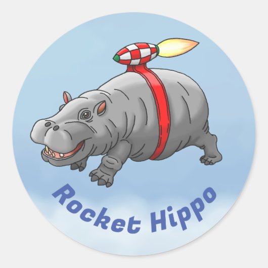 ロケットカバの誕生日 ラウンドシール (正面)