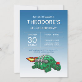 ロケットカメの誕生日招待状 招待状