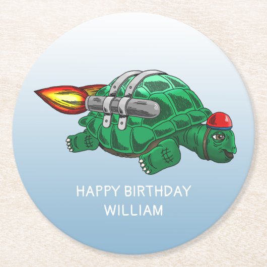 ロケットカメ ラウンドペーパーコースター (正面)