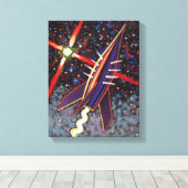 ロケットガイドスター キャンバスプリント (インサイチュ (ウッドフロア))