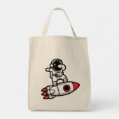 ロケットクールの宇宙飛行士 トートバッグ (裏面)