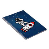 ロケットクールの宇宙飛行士 ノートブック (右側)