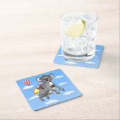 ロケットコアラベア スクエアペーパーコースター (インサイチュ)