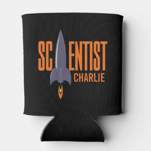 ロケットサイエンティスト名前をカスタムするドリンククーラー 缶クーラー (裏面)