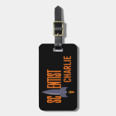 ロケットサイティカスタムストの荷札 ラゲッジタグ (正面縦)