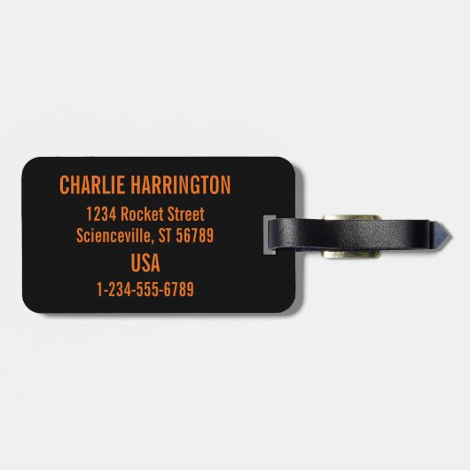 ロケットサイティカスタムストの荷札 ラゲッジタグ (裏面横)