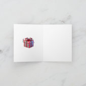 ロケットサンタクリスマスカード カード (内部)