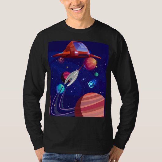 ロケットシップ Tシャツ (正面)