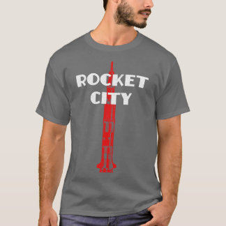 ロケットシティサターンVハンツビルALアラバマ地区 Tシャツ