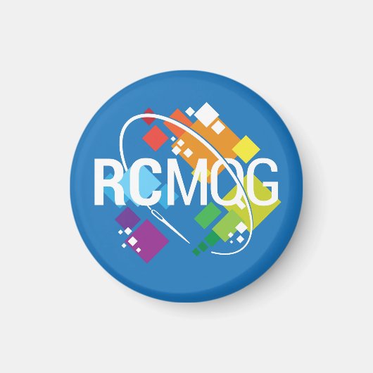 ロケットシティモダンキルトギルドロゴスモールマグネット マグネット (正面)